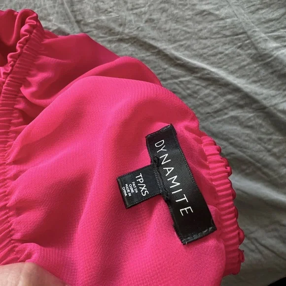 2 for 30)Pink satin cami in size extra small - Picture 7 of 8